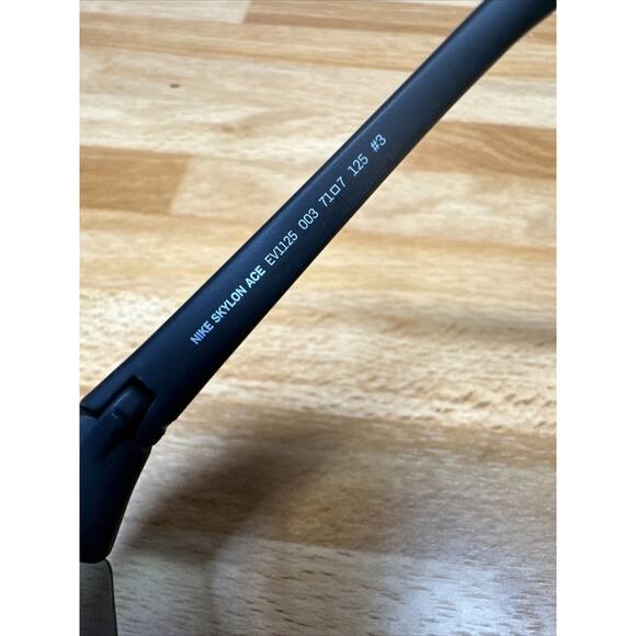 Nike Men's Sunglasses Green Mirror Lens Rectangular Frame SKYLON ACE EV1125 003 - Picture 5 of 8